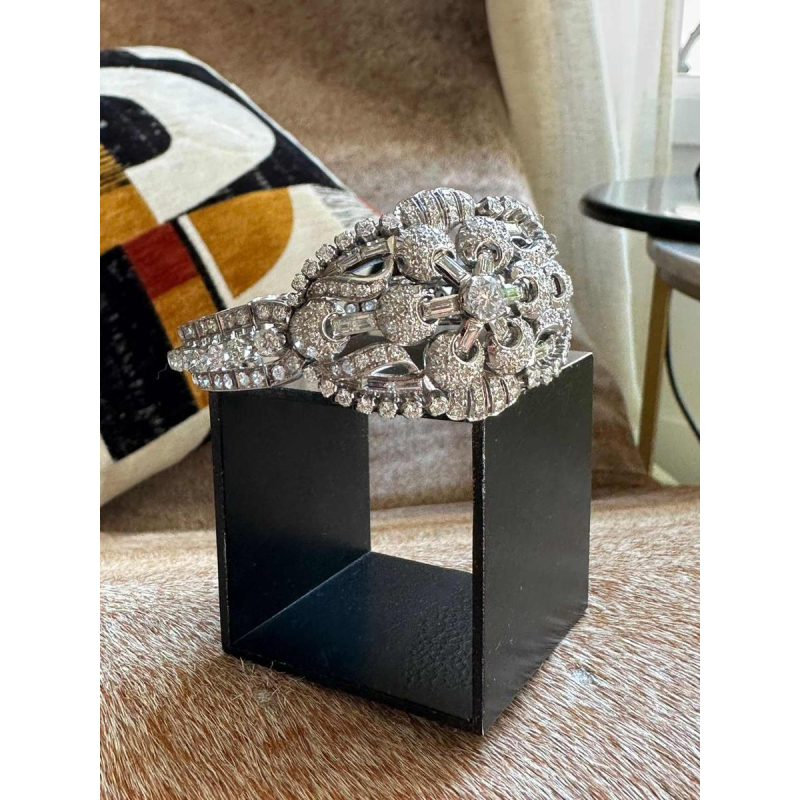 Platinum and diamond bracelet, ca 1950