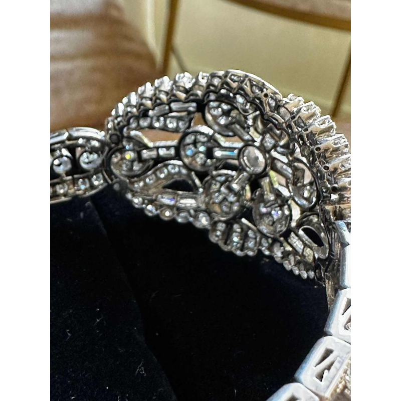 Bracelet en platine et diamants, ca 1950