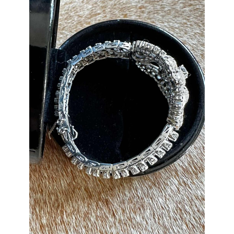 Platina en diamanten armband, ca 1950