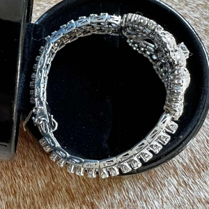 Platina en diamanten armband, ca 1950