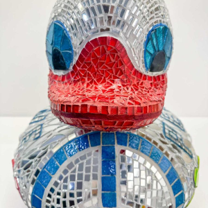 Cla Râ Rose, sculpture ‘Giant Duck’ mosaic of earthenware tiles and mirror, 21st century