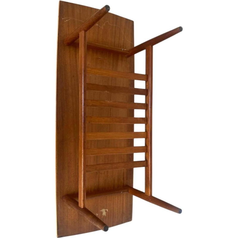 Vintage Scandinavische salontafel van teakhout (te restaureren) Denemarken 1960s