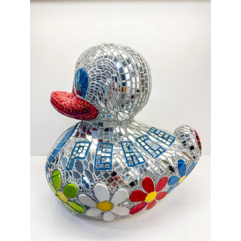 Cla Râ Rose, sculpture ‘Giant Duck’ mosaic of earthenware tiles and mirror, 21st century