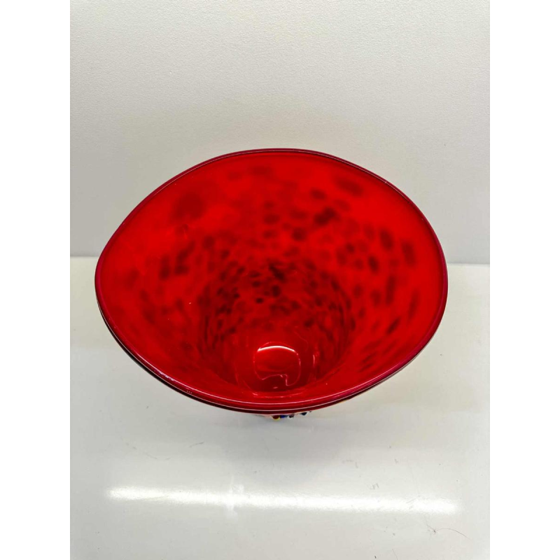 Vase verre de murano millefiori, XXe siècle