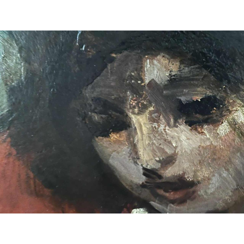 Vasyl Khmeluk, schilderij olieverf op board, portret van een jong meisje