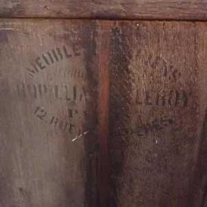 HOPILLIART & LEROY, secrétaire Louis XVI à abattant et deux vantaux, XIXe s