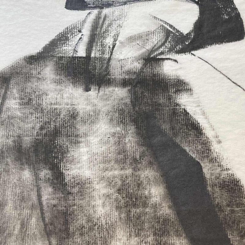 GEORGES (Ge´o) DE VLAMYNCK 'Nu de Femme Abstrait E' tableau / peinture / technique mixte, fusain encre craie sur papier 