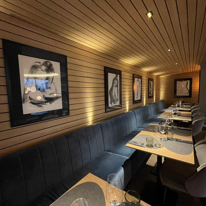 GEORGES (Ge´o) DE VLAMYNCK 'Abstract Female Nude F' painting / mixed media, charcoal ink chalk on paper