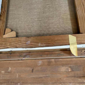 Julien STAPPERS “Bouquet d'œillets“, painting oil on canvas, 20th century