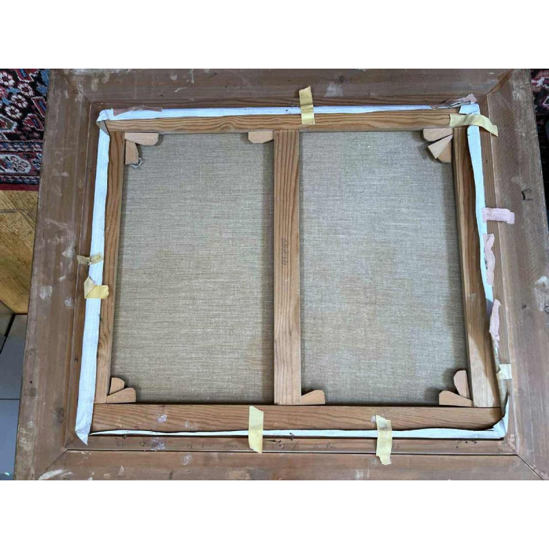 Julien STAPPERS,“Boeket anjers“, schilderij olieverf op doek, 20e eeuw