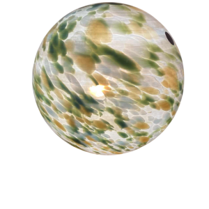 Val-st-Lambert, lampe ronde/boule contemporaine en verre, XXIe s