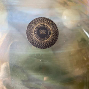 Val-st-Lambert, lampe ronde/boule contemporaine en verre, XXIe s