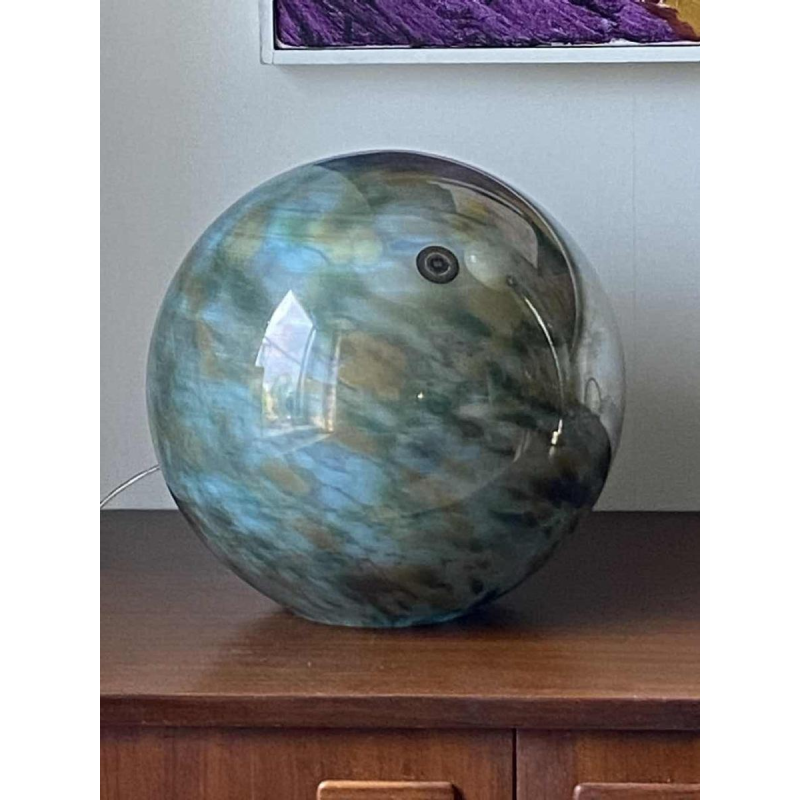 Val-st-Lambert, hedendaagse ronde lamp in glas, 21e eeuw