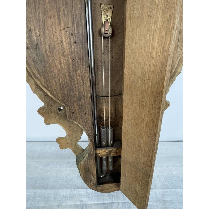 LOUIS XVI barometer-thermometer met Réaumur-schaalverdeling in verguld hout, door Benard in Provins, 19e eeuw