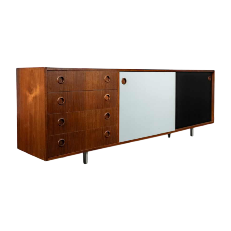 HW Klein pour Bramin, sideboard en teck, Danemark 1960s