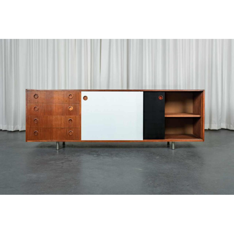 HW Klein pour Bramin, sideboard en teck, Danemark 1960s