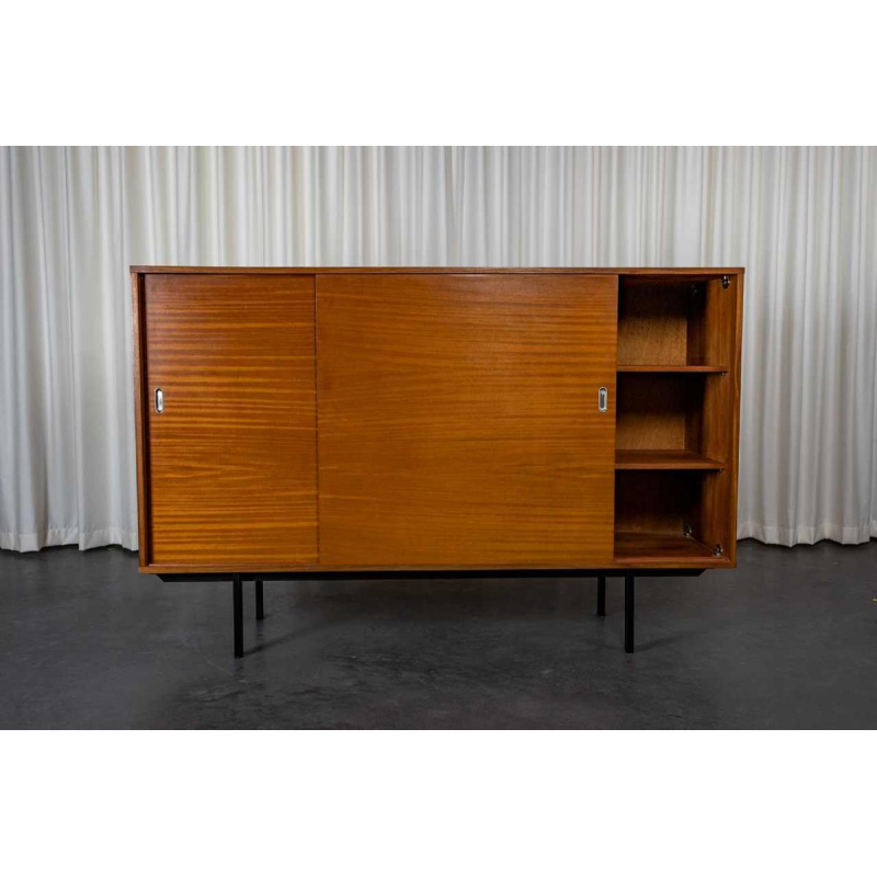 Pierre Guariche pour Meurop, meuble enfilade moderniste, Belgique, ca 1960