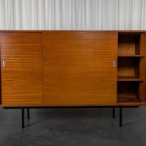 Pierre Guariche for Meurop, modernist enfilade furniture, Belgium, ca 1960