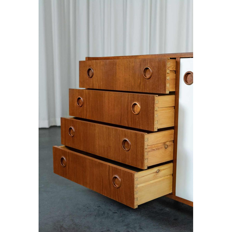 HW Klein pour Bramin, sideboard en teck, Danemark 1960s