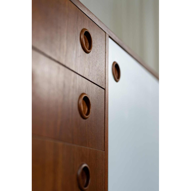 Teakhouten dressoir van HW Klein voor Bramin, Denemarken, 1960