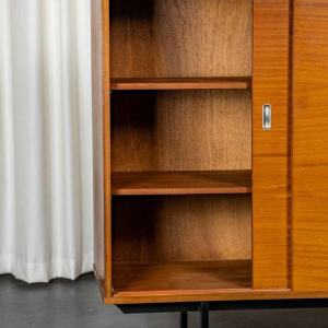 Pierre Guariche for Meurop, modernist enfilade furniture, Belgium, ca 1960