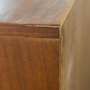 Pierre Guariche pour Meurop, meuble enfilade moderniste, Belgique, ca 1960