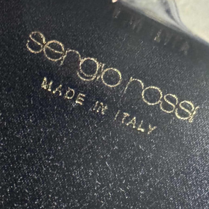 Sergio Rossi, avondtasje, zwarte zijde en Swarovski-kristallen, 21e eeuw