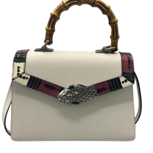 Gucci. Lilith tas van wit leer en python