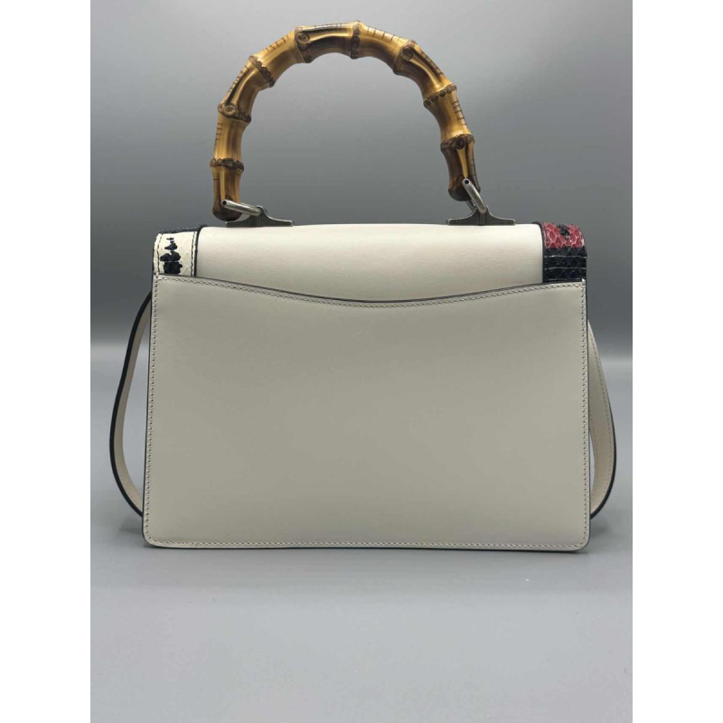 Gucci. Lilith tas van wit leer en python