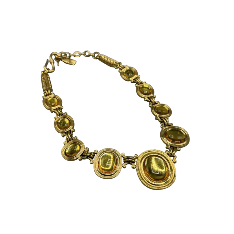 Yves Saint Laurent. Collier composé de médaillons