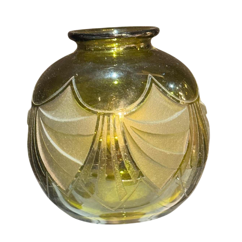 LEGRAS, vase Art Déco en verre, vers 1925