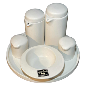 FRANCO POZZI / GRESLINE Vintage Service Table Set, Italian Design Ceramic, 1960s