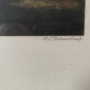 CARLE VERNET 'Départ d'une Poule de 7 chevaux', gravure équestre ancienne, 19ème siècle