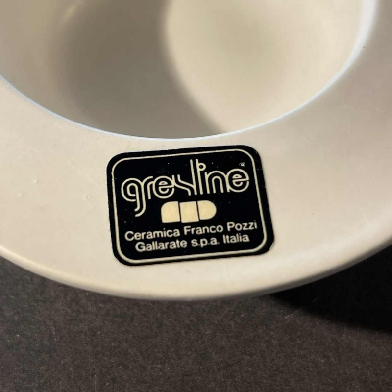 FRANCO POZZI / GRESLINE Service de Table Vintage, Céramique Design italien 1960