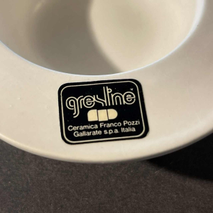 FRANCO POZZI / GRESLINE Service de Table Vintage, Céramique Design italien 1960