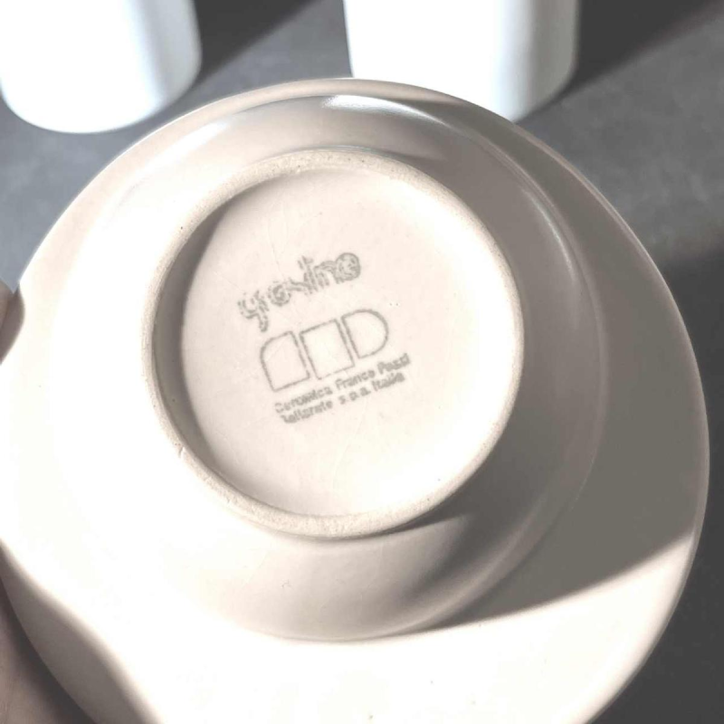 FRANCO POZZI / GRESLINE Vintage serviestafel, Italiaans design keramiek, 1960s