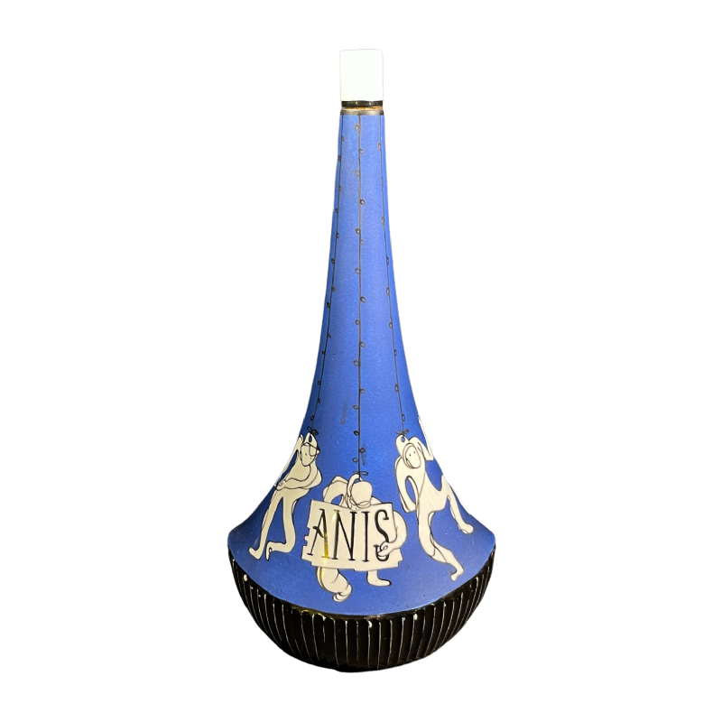 SO RE DA " ANIS " bouteille parlante en porcelaine, céramique espagnole ca 1950
