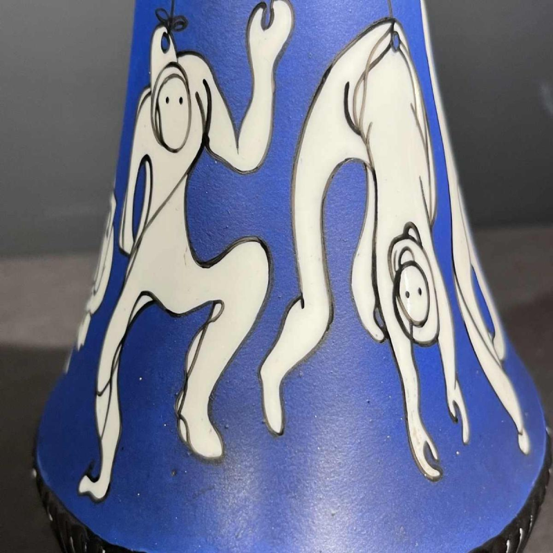 SO RE DA " ANIS " bouteille parlante en porcelaine, céramique espagnole ca 1950