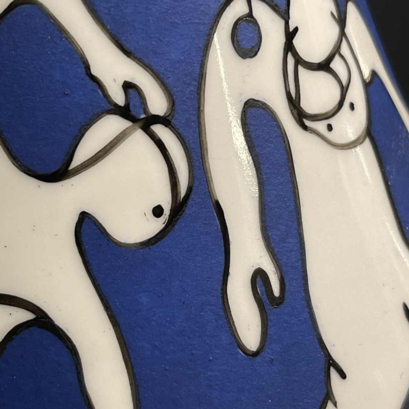 SO RE DA " ANIS " porcelain talking bottle, spanish ceramic, ca 1950