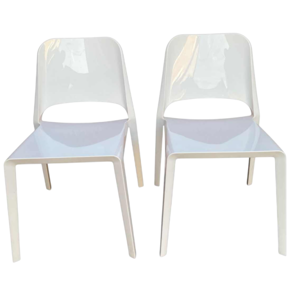 Roberto Barbieri pour ZANOTTA “Kate” lot de 2 chaises, design italien XXe s