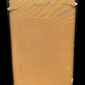 Claude GASPAR “Abstracte compositie” gemengde techniek, schilderkunst en collage, 20e eeuw