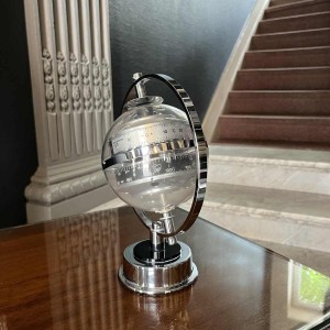 HUGER instrument météo SPUTNIK, thermomètre hygromètre baromètre, Space Age ca 1960