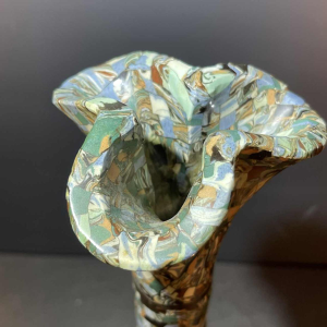 JEAN GERBINO for VALLAURIS 46cm, large ceramic vase " mosaic nériage " 1930s