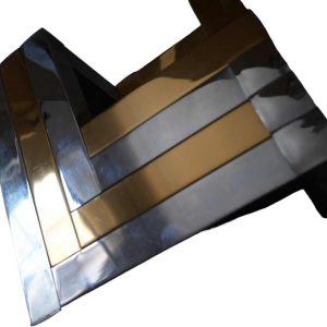 Lumica (Barcelone) Grande paire de lampes à poser, laiton poli & acier chromé, ca 1970