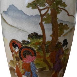 Paire de vases en faience de Satsuma "zenkozan" Japon, période Meiji