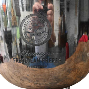 Frerejean Freres, very large silver plated champagne bucket
