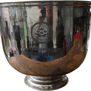 Frerejean Freres, very large silver plated champagne bucket