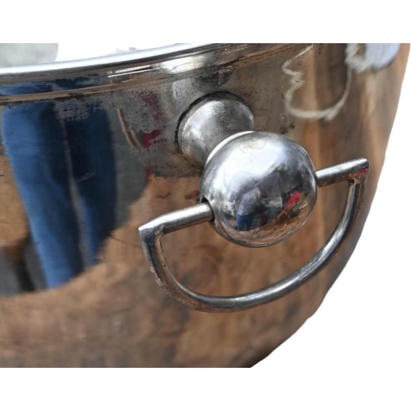 Frerejean Freres, very large silver plated champagne bucket