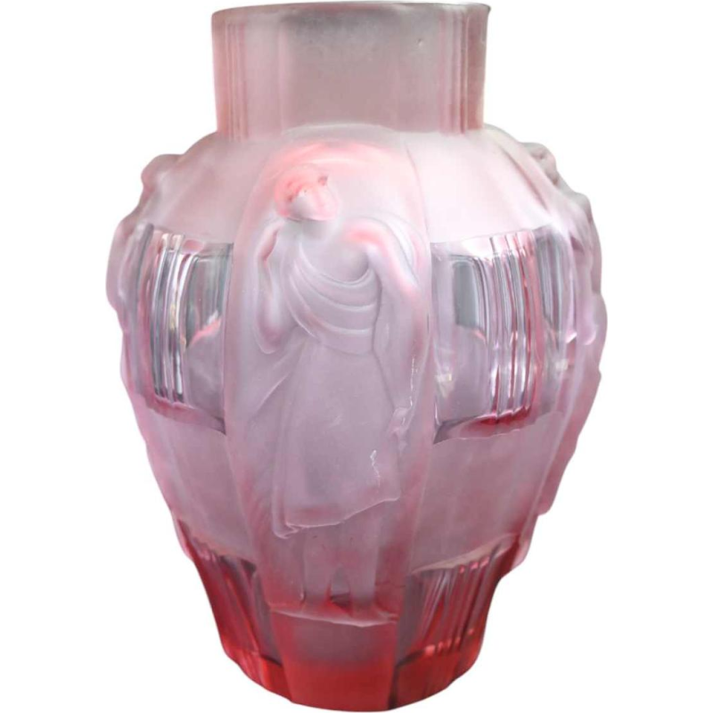 Rene Lalique, Art Deco vaas met 4 dansers