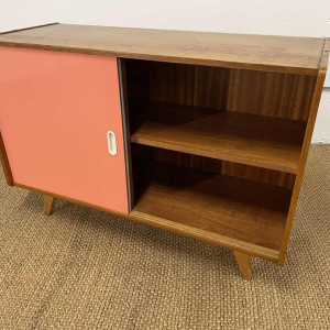 JIRI JIROUTEK pour INTERIEUR PRAHA - Dressoir / commode U-452 bicolore à glissières, ca 1958